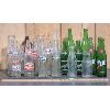 Image 1 : JOB LOT - MISC ANTIQUE GLASS SODA BOTTLES AND PEPSI COLA CRATE 