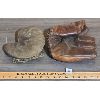 Image 2 : LOT OF 2 ANTIQUE BASEBALL CATCHERS MITTS 