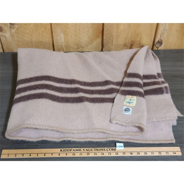 AYERS PURE WOOL BLANKET - 50 x 72in