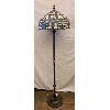 Image 1 : METAL TIFFANY STYLE FLOOR LAMP - 66in TALL