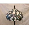 Image 2 : METAL TIFFANY STYLE FLOOR LAMP - 66in TALL
