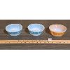 Image 1 : LOT OF 3 - ANCHOR HOCKING FIRE KING BOWLS