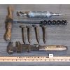 Image 1 : JOB LOT - ANTIQUE TOOLS, RAILWAY SPIKES ETC. 