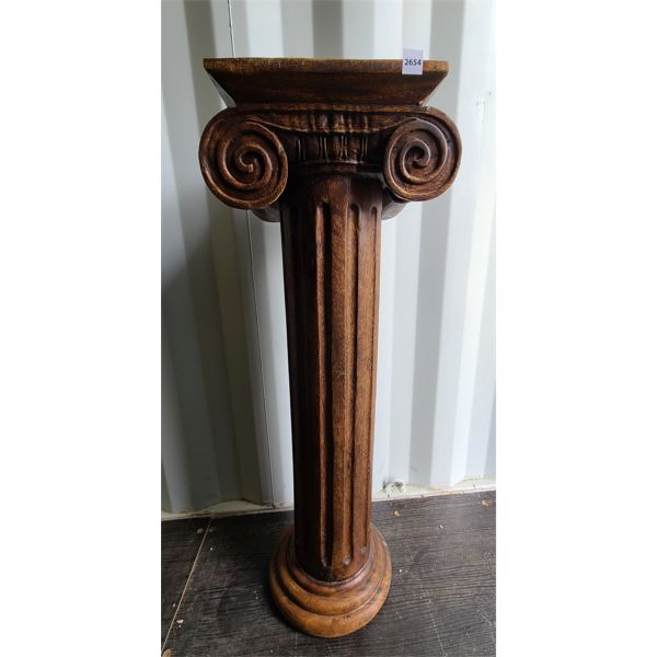 HEAVY WOOD PEDESTAL - 40in TALL
