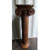 Image 1 : HEAVY WOOD PEDESTAL - 40in TALL