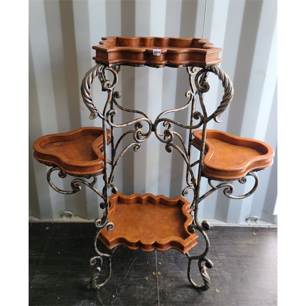 MULTI-LEVEL TIERED SHELF UNIT - 15 x 41 x 44in