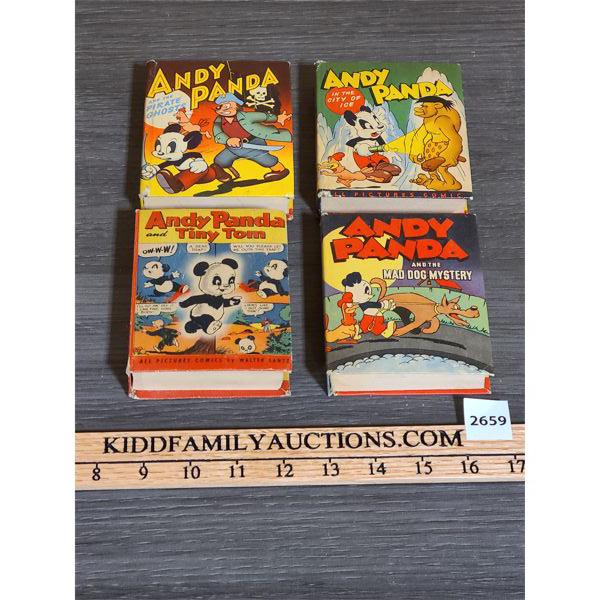 LOT OF 4 - BIG LITTLE BOOKS - ANDY PANDA