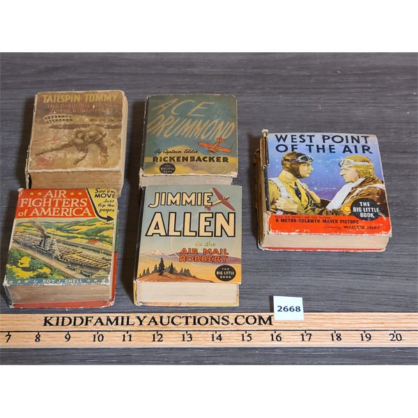 LOT OF 5 - BIG LITTLE BOOKS - MISC WAR THEMES