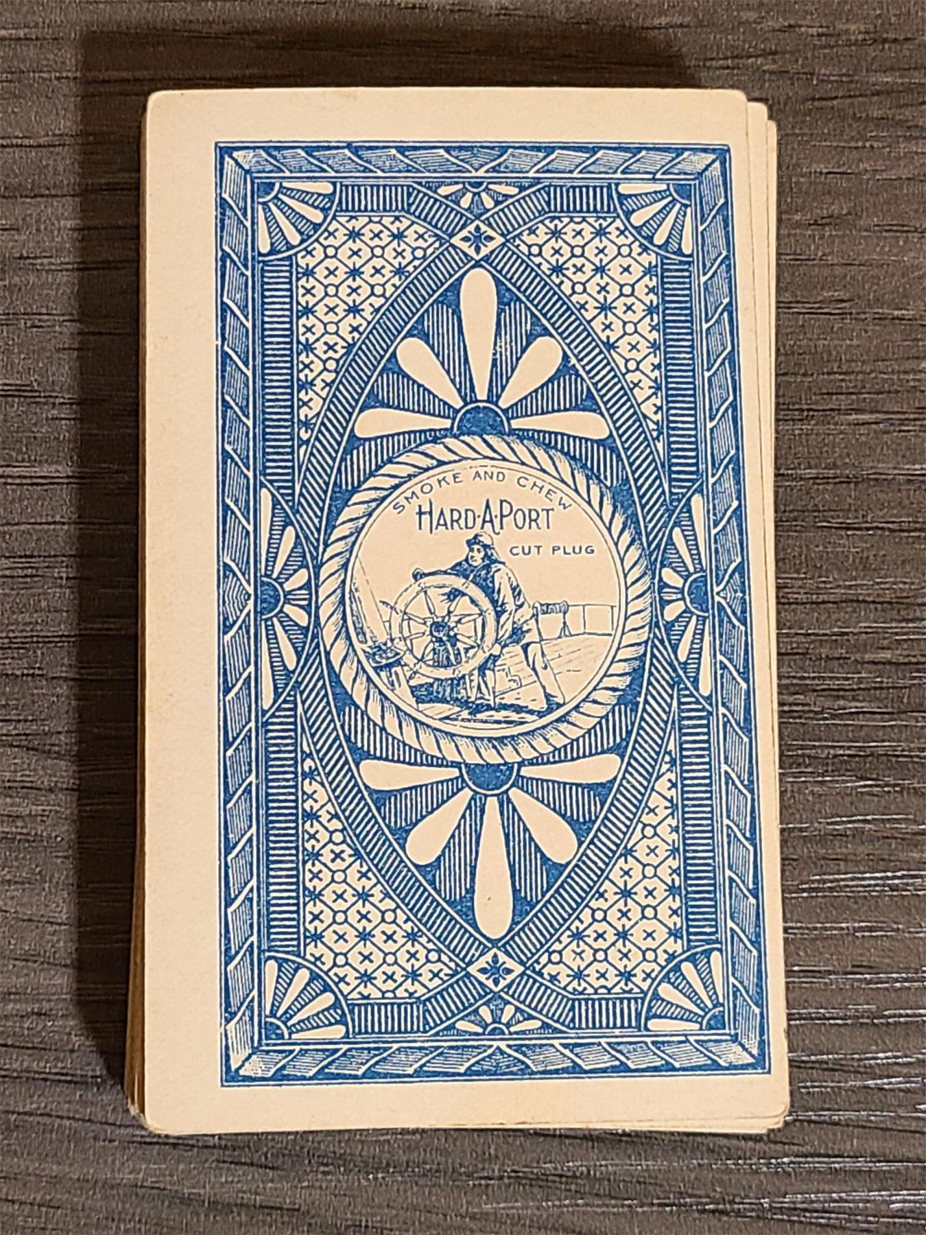 HARD-A-PORT CUT PLUG TOBACCO ADVERTISING PLAYING CARDS