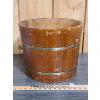Image 1 : WOODEN BUCKET W/ METAL BANDS