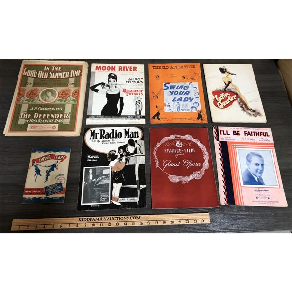 JOB LOT - QTY SONG BOOKS, SWING STEPS GUIDE, LATIN QUATER ETC.