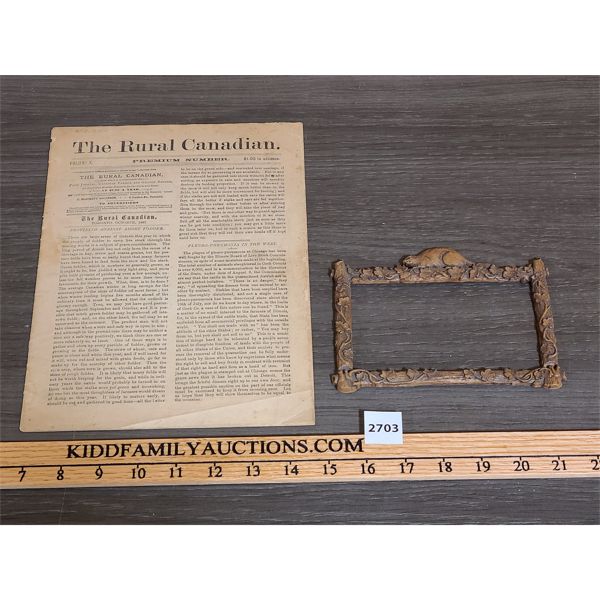LOT OF 2 THE ROYAL CANADIAN 1887 AND WOOD BEAVER FRAME