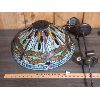 Image 1 : HANGING LAMP W. LEADED STAINED GLASS SHADE