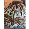 Image 2 : HANGING LAMP W. LEADED STAINED GLASS SHADE