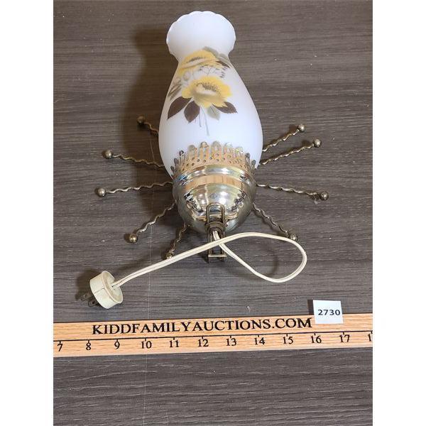 PAINTED FLORAL WALL SCONCE 