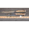 Image 1 : PAIR OF ANTLER HANDLE CARVING UTENSILS 