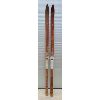 Image 1 : PAIR OF WOODEN SKIS - 76in 