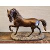 Image 1 : BRONZE COLOURED METAL HORSE STATUE - 6 x 15 x 18in