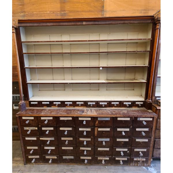 LARGE 2pc APOTHECARY CABINET - 12 x 75 x 83in