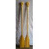 Image 1 : LOT OF 2 - UNMARKED WOODEN PADDLES - 60in