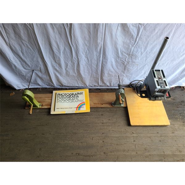 LOT OF 3 - DURST 606 PHOTO ENLARGER AND MANUAL FILM REWINDER