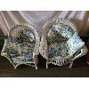 Image 1 : LOT OF 2 - WICKER CHAIRS - INCL ROCKER  