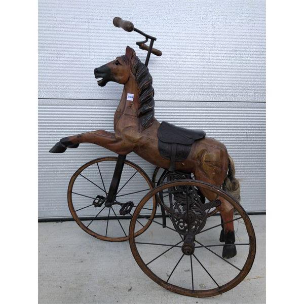 VINTAGE LOOK HORSE TRICYCLE