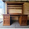 Image 1 : WOODEN EXECUTIVE DESK - 32 x 68 x 72.5in