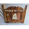 Image 1 : WOOD DOUBLE MM FARM SIGN - 41 x 42in