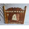 Image 2 : WOOD DOUBLE MM FARM SIGN - 41 x 42in