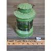 Image 1 : ANTIQUE RAILWAY LANTERN W/ GREEN GLASS - 7.5 in