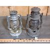 Image 1 : LOT OF 2 - ANTIQUE  RAILWAY LANTERNS - MEVA - BEACON