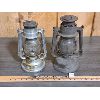 Image 2 : LOT OF 2 - ANTIQUE  RAILWAY LANTERNS - MEVA - BEACON