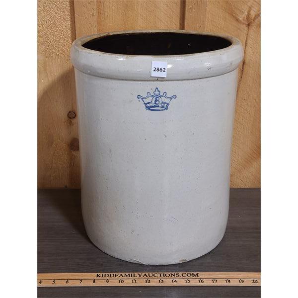  8 GAL.CERAMIC CROCK 17 X 13 INCH DIA.