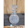 Image 2 : SET OF 3 HEAVY CUT GLASS DECANTERS 