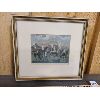 Image 4 : LOT OF 3 - COLOURED HUNTING PRINTS - 9.5 x 10.5 in