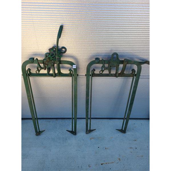 LOT OF 2 - ANTIQUE BARN HAY FORK