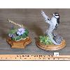 Image 1 : LOT OF 3 - CERAMIC NATURE FIGURINES - WOODPECKER, HUMMINGBIRD 
