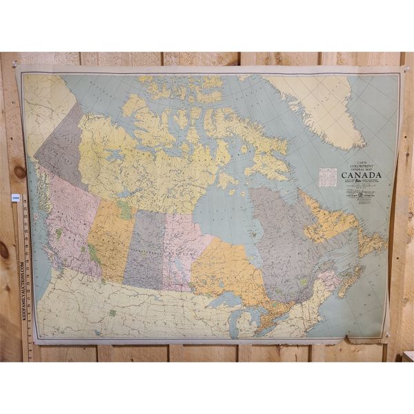 MAP OF CANADA - NO 9531 - FREE 'TIDE' GIFT