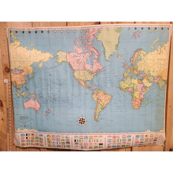 MAP OF THE WORLD - NO 9577 - AMERICAN MAP COMPANY