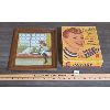 Image 1 : LOT OF 2 - FRAMED 1910 INSURANCE CALENDAR AND PAYDAY BOX