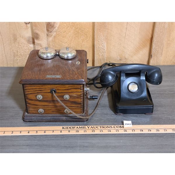VINTAGE TELEPHONE W/ RINGER BOX