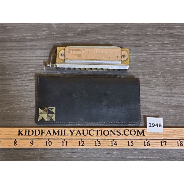 VINTAGE CHROMATIC HARMONICA - M. HORNER