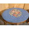 Image 2 : LOT OF 2 - FLORAL PATTERN FOOTSTOOLS