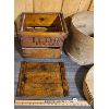 Image 2 : LOT OF 2 - PRIMITIVE CHEESE BOX AND REPURPOSED LIDDED BOX