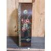 Image 3 : FLORAL PAINTED WOODEN DISPLAY SHELF - 7 x 12 x 24in
