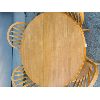 Image 2 : OAK 42in DIA DINING TABLE W/ CHAIRS