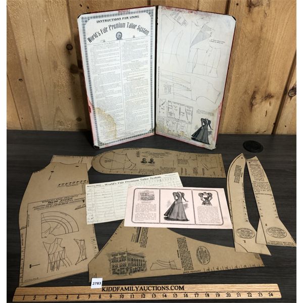 WORLD'S FAIR PREMIUM TAILOR SYSTEM COPYRIGHT 1893