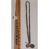 Image 1 : HEAVY LINK 30 INCH CHAIN W/ ANTIQUE MEDALS