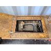 Image 2 : RAYMOND TREADLE SEWING MACHINE - 18 x 29 x 34in